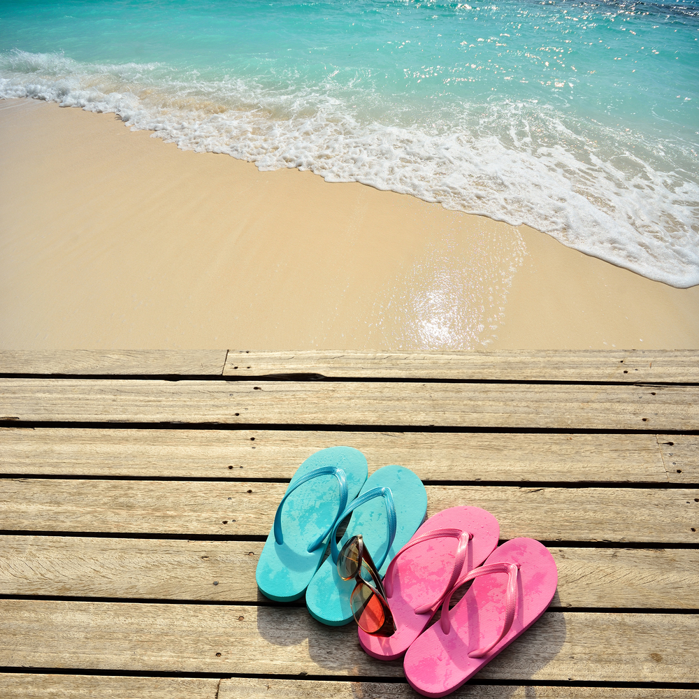 flip-flops-on-a-beach